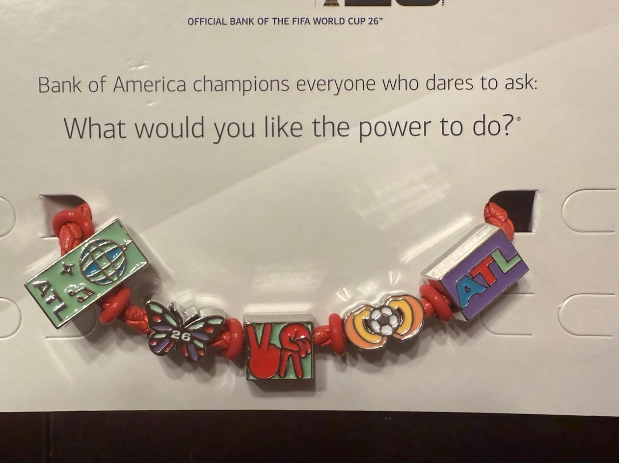 Atlanta Exclusive Bank Of America World Cup Charm Bracelet