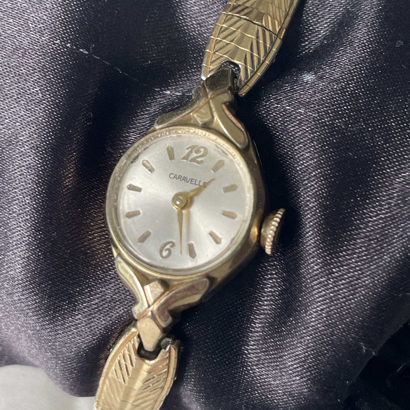 Vintage Caravelle By Bulova N4 17 Jewel Ladies Watch Manual Wind Working