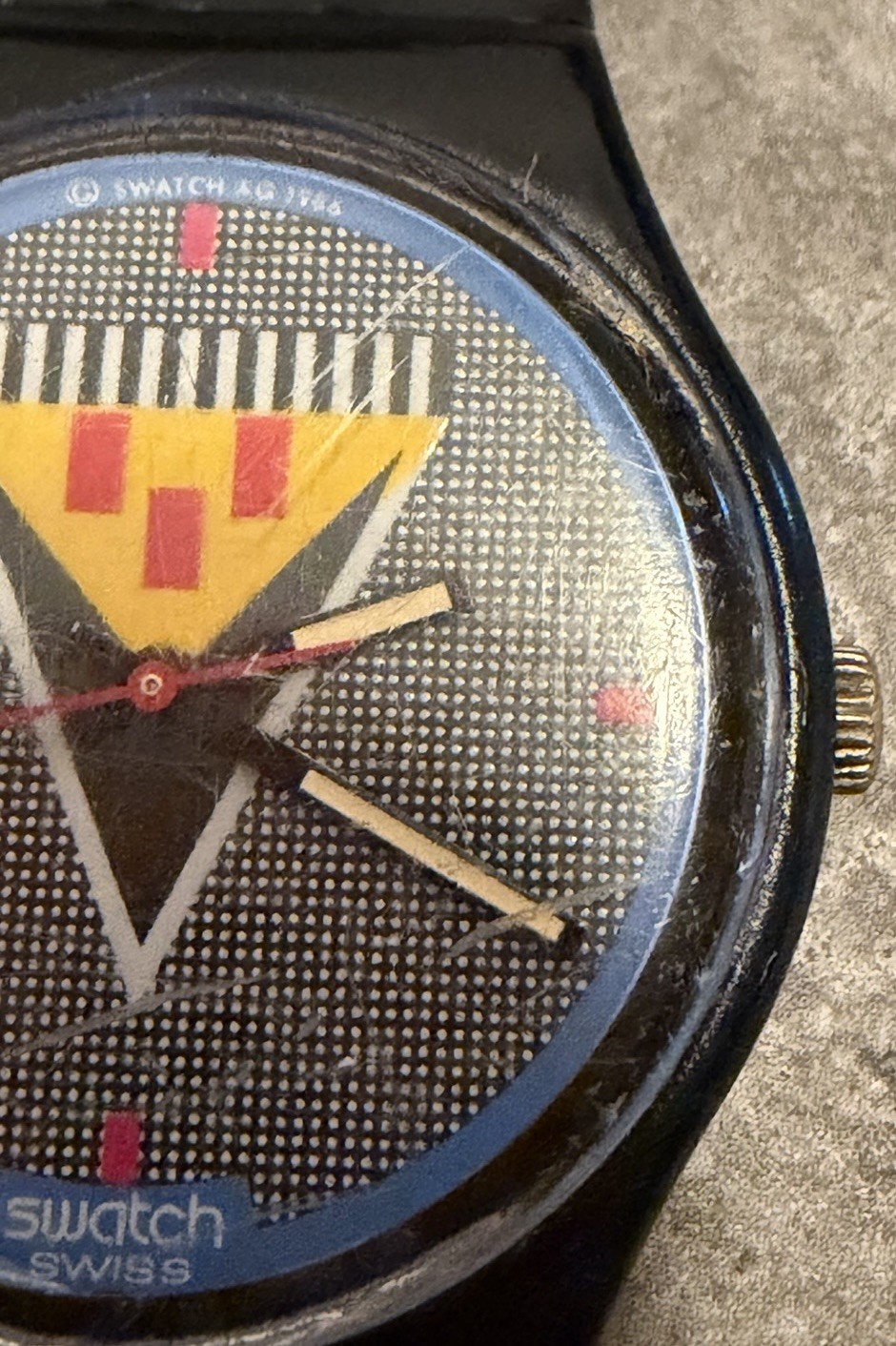 VINTAGE Swatch Watch LANCELOT GB110 Coat Of Arms (34mm) Free Shipping