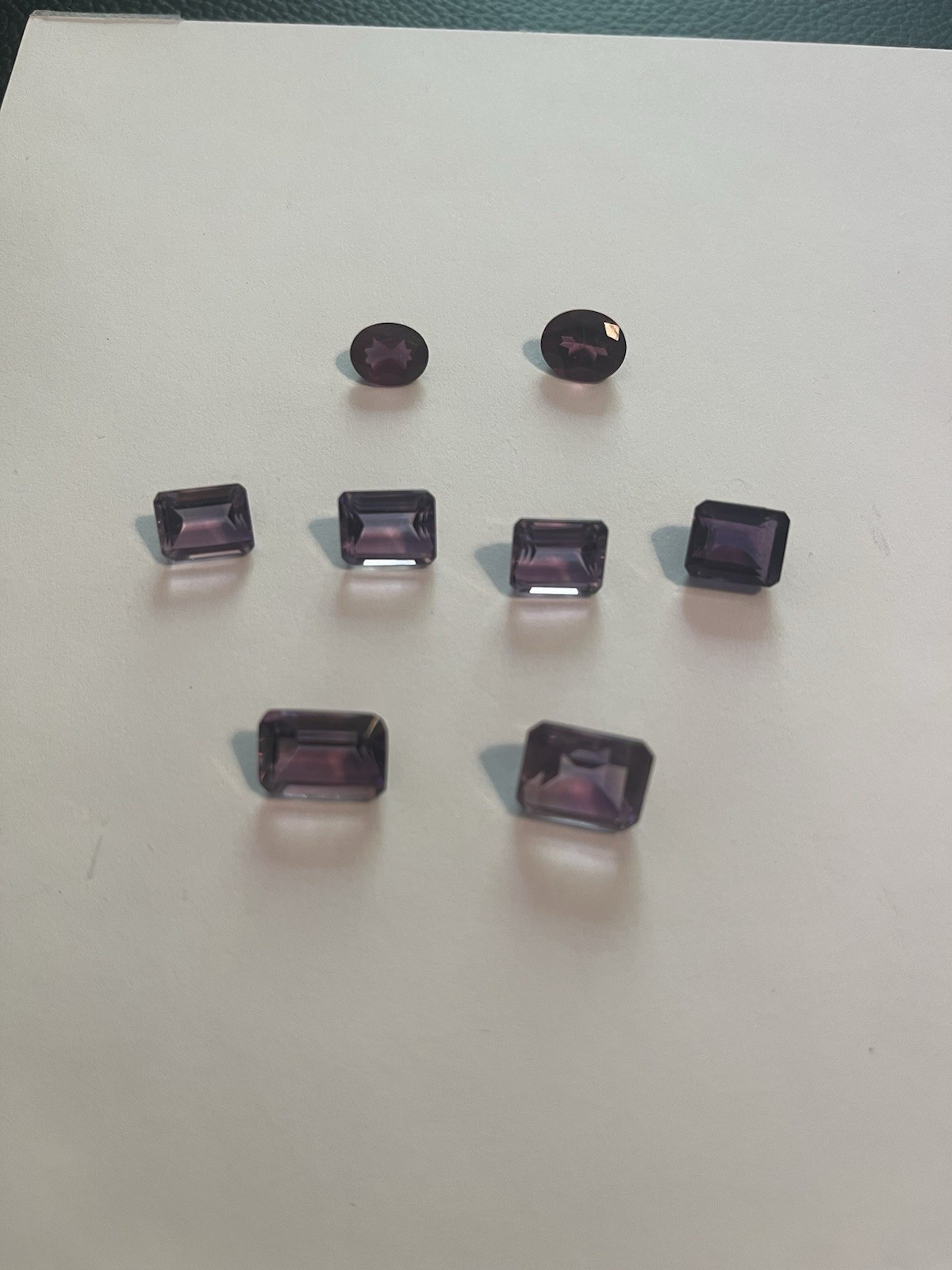 Lot No. 8 Purple Faceted Natural Stones Amethyst – Various Sizes
