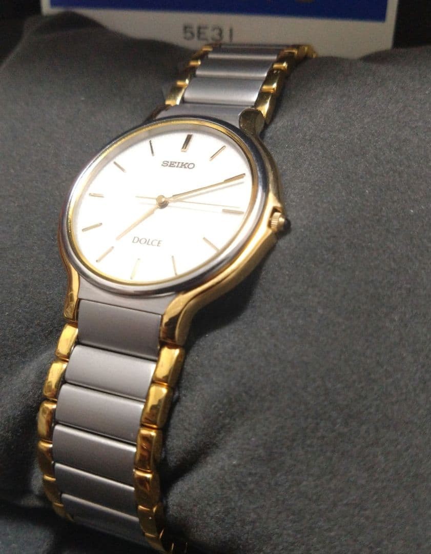 SEIKO Dolce Full Komma Quartz Watch & 3.2cm Size / 20cm Wrist Authentic