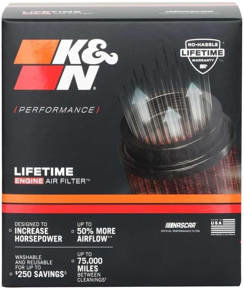 K&N High-Flow Original Lifetime Universal Clamp-On Air Filter: Performance, Prem