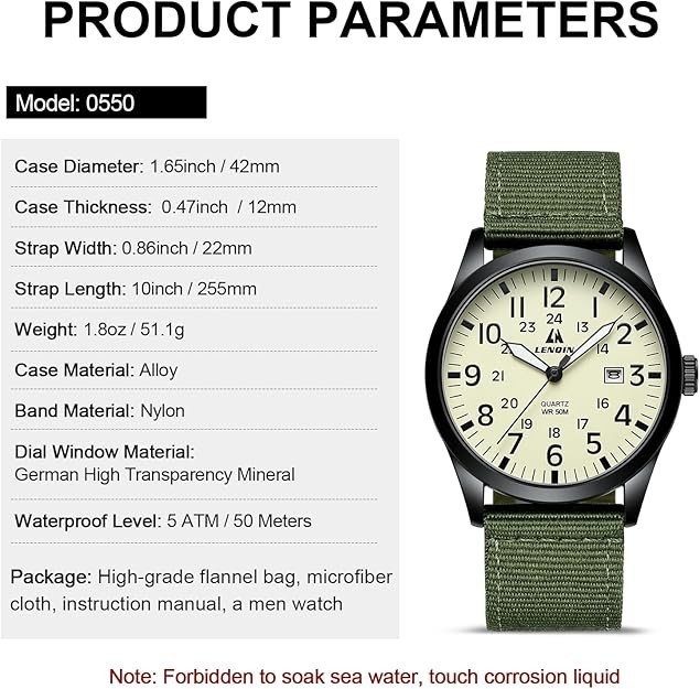 lenquin mens watch