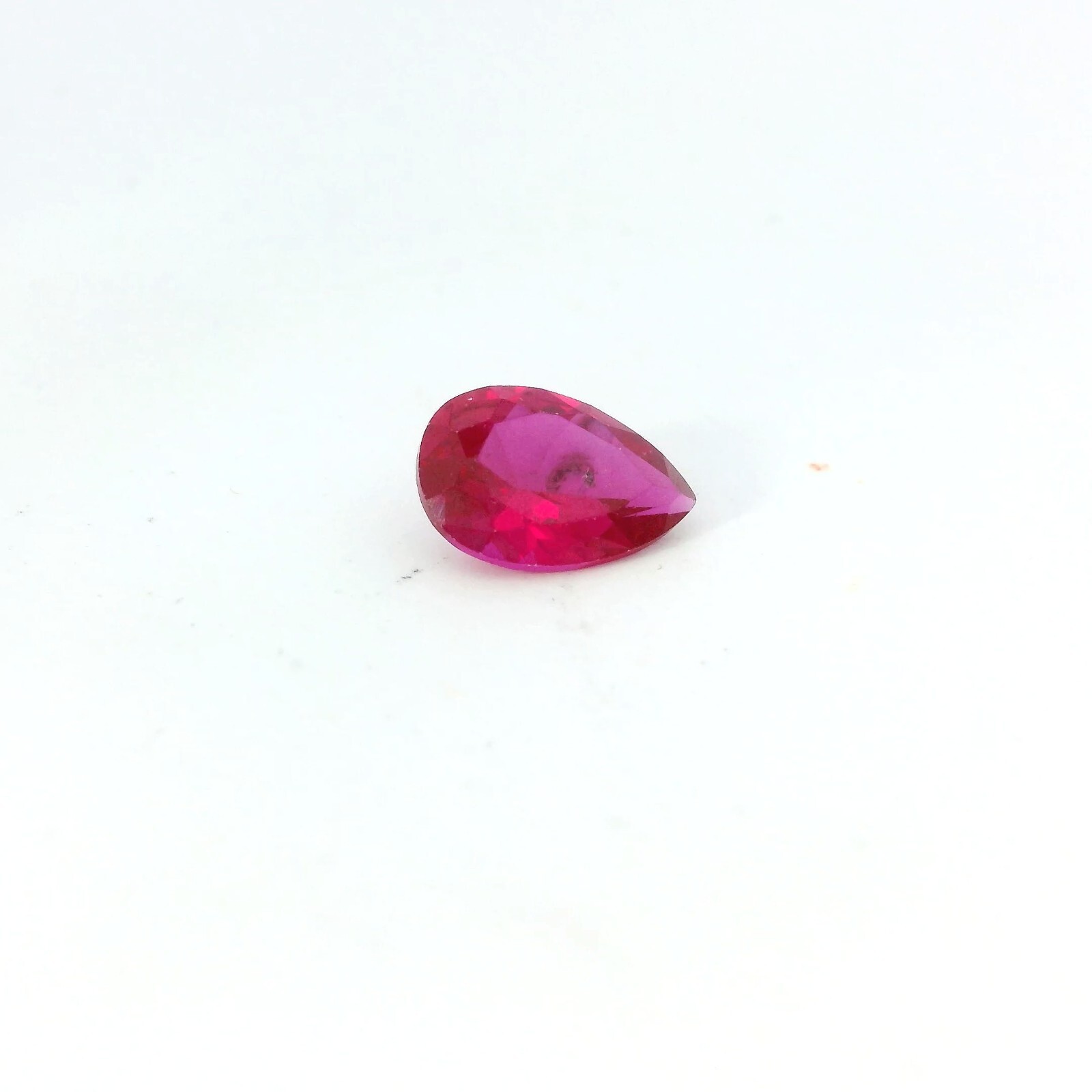 1.83ct Loose Pear Cut Lab Created Ruby Gemstone 9 x 6mm