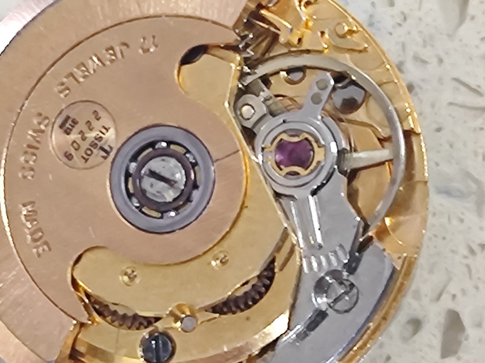 Vintage ETA 2671 Movement Automatic Lady with dial & hands Work & stop Used