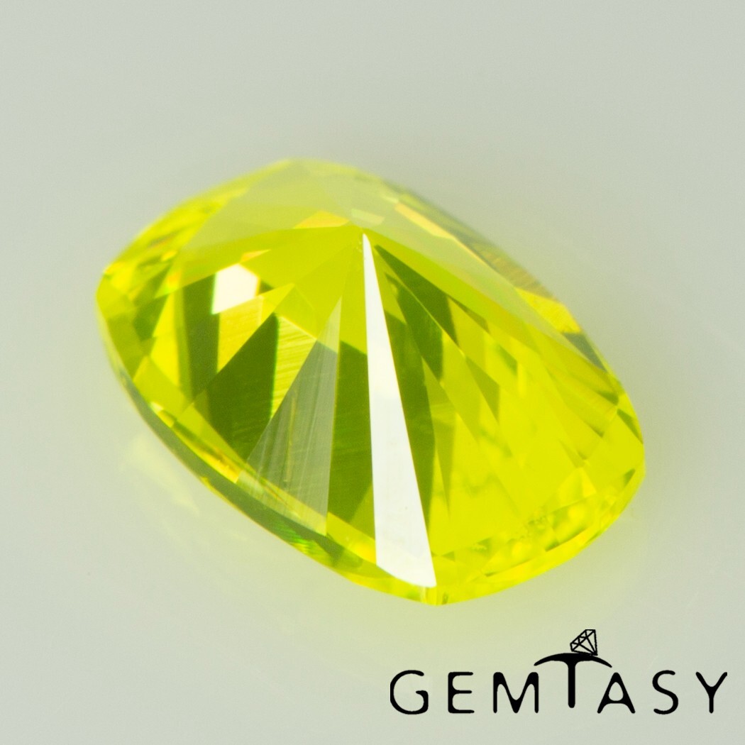 Cut stone – YAG Neon Czochralski Pulled lab grown facet Cushion 6x4mm 0.5-0.6ct
