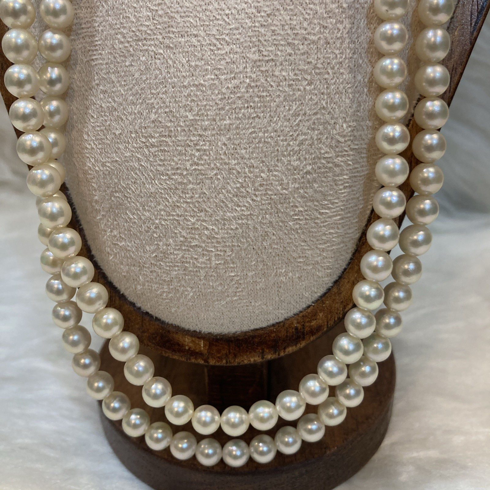 Akoya Pearl Long Necklace 104cm 61g 6-6.5mm Silver Clasp