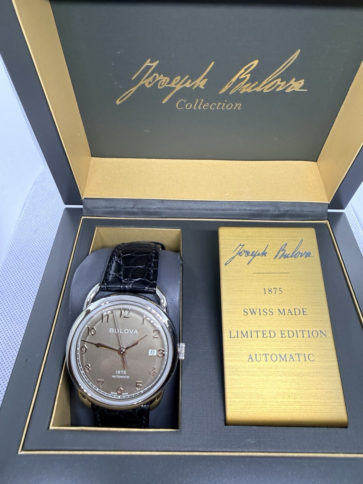 Bulova Joseph Collection 1875 Swiss Automatic Limited Edition 199/350 New