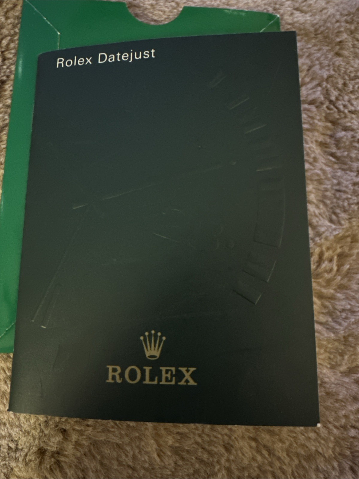 Rolex Datejust Factory Instruction Manual / User Booklet/Rolex Cloth
