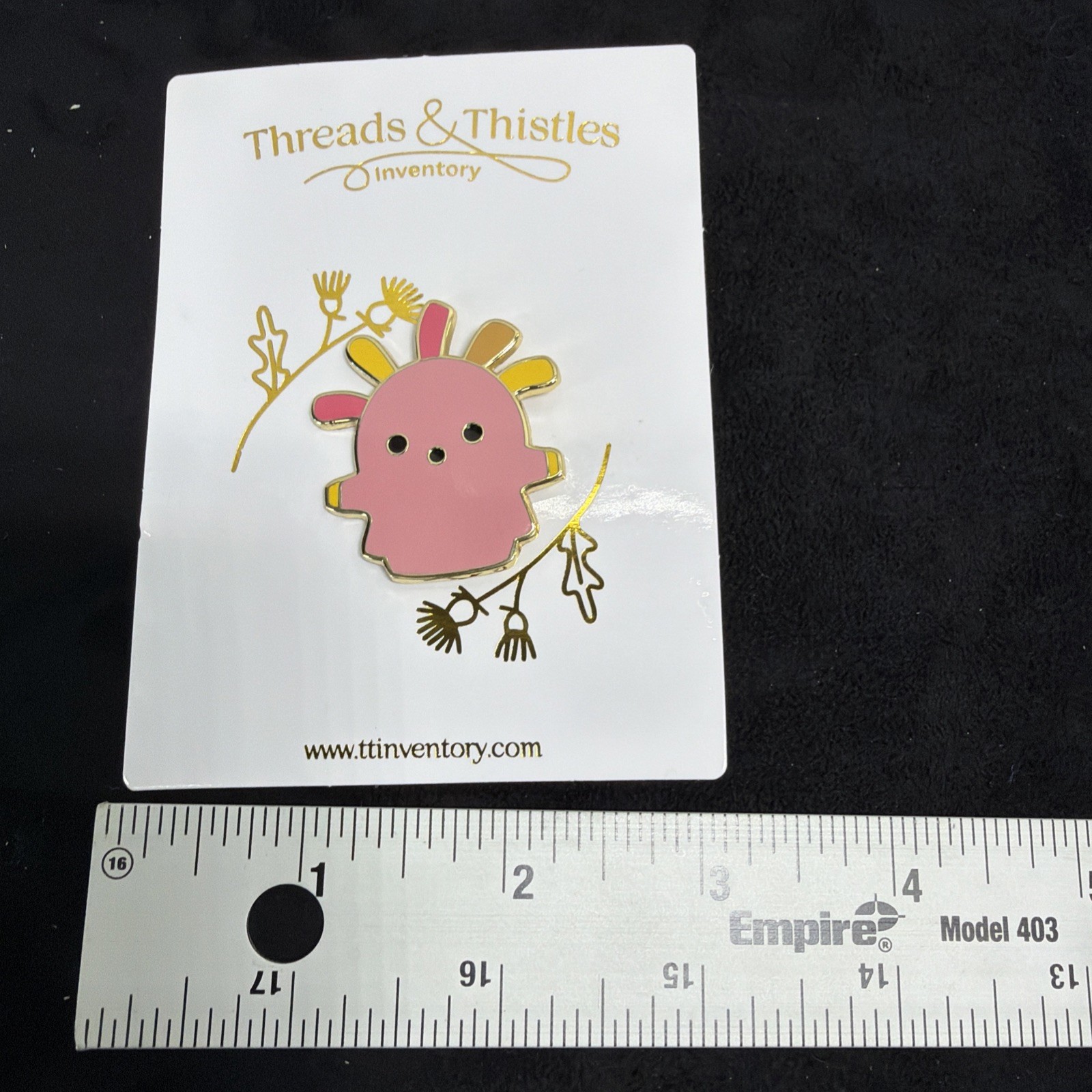 Squekoid Pink Enamel Pin Animal Crossing Threads & Thistles Video Game New