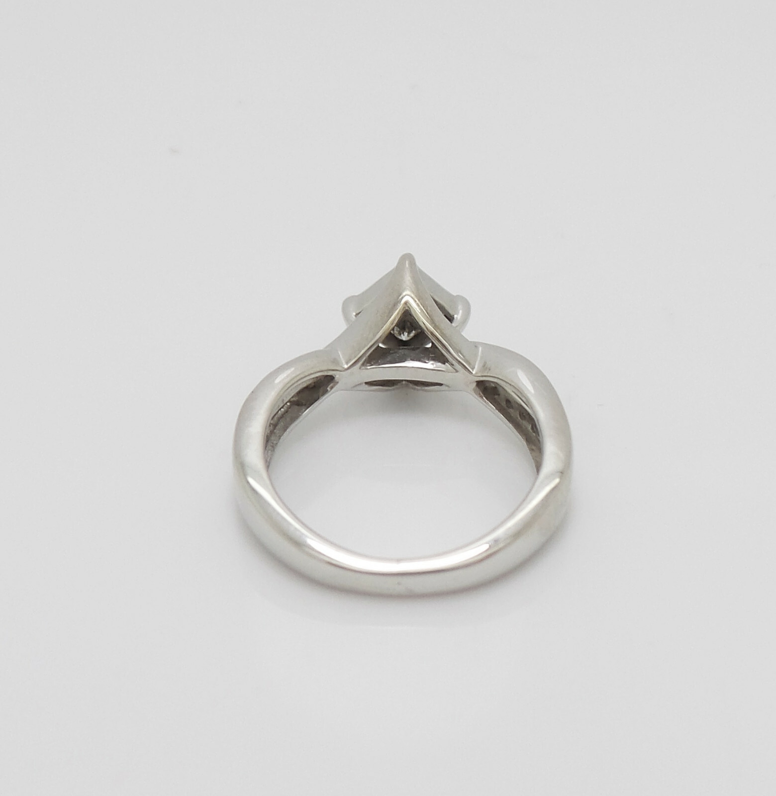 1/2CT Natural Diamond Cluster Engagement Wedding Bridal Ring Band 10K White Gold