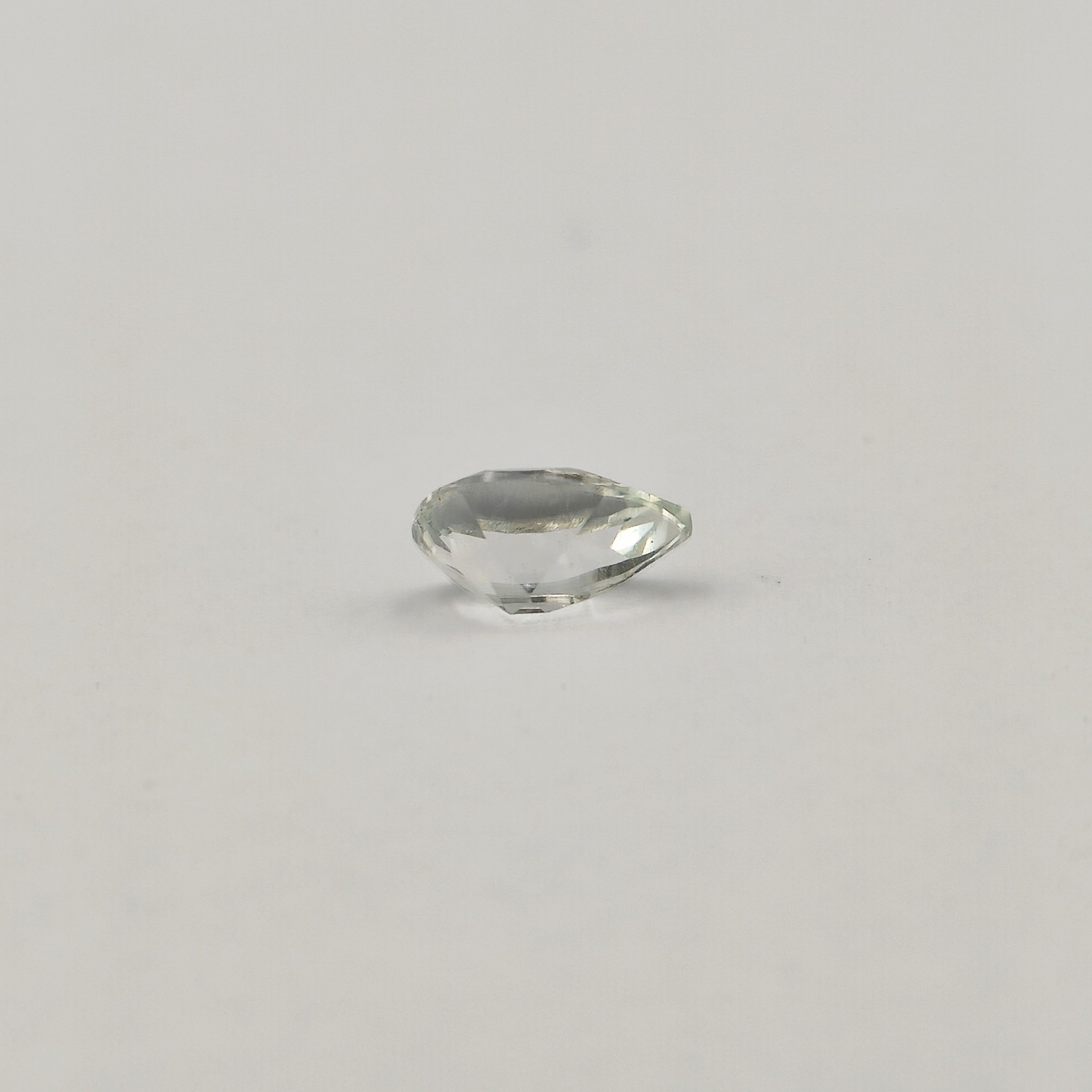Natural White Topaz Pear Step-Cut 9×6 mm Transparent White Gemstone 1.72ct