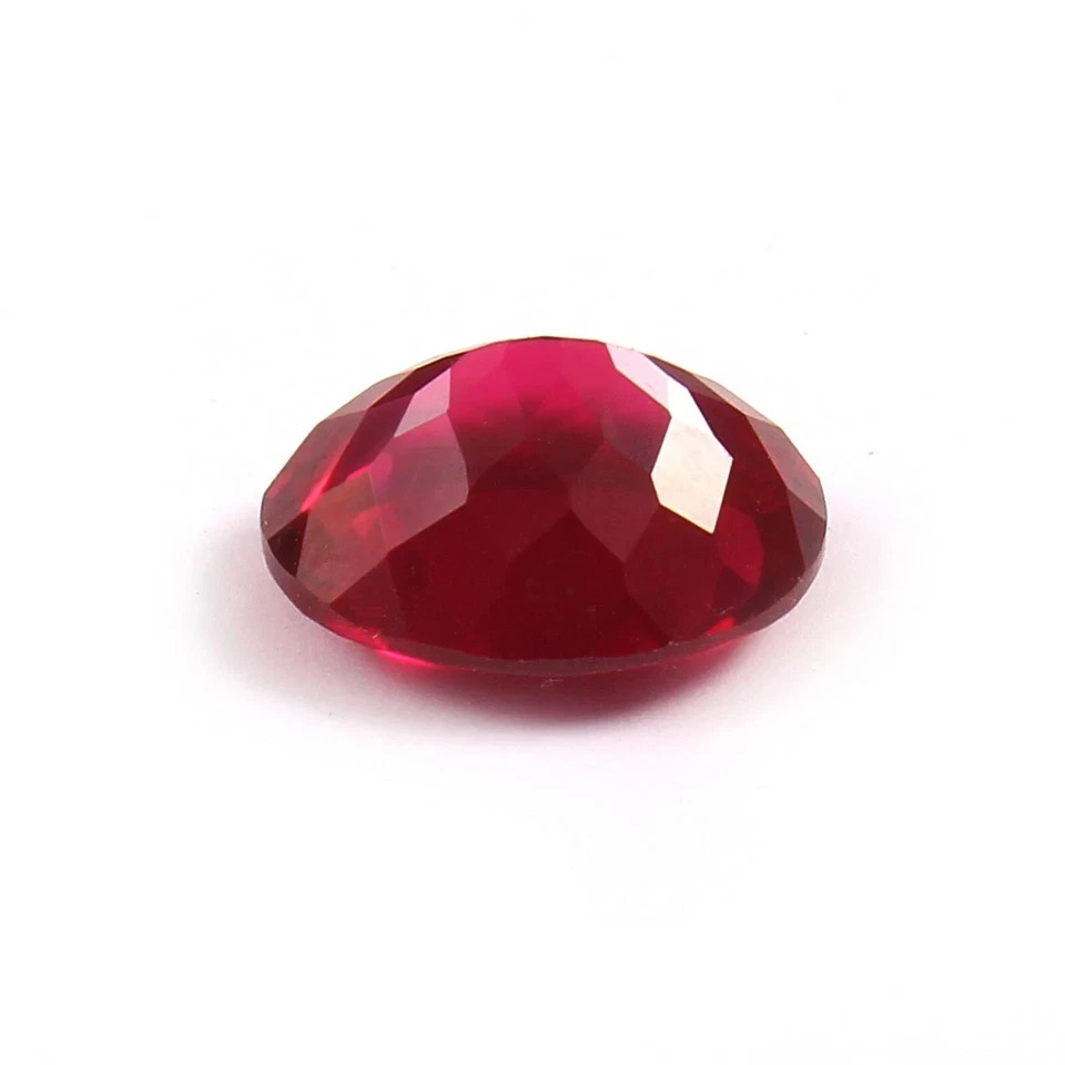 5.75 Ct Natural Shiny Red Oval Shape Ruby Burmese Loose Gemstone Fiery Certified