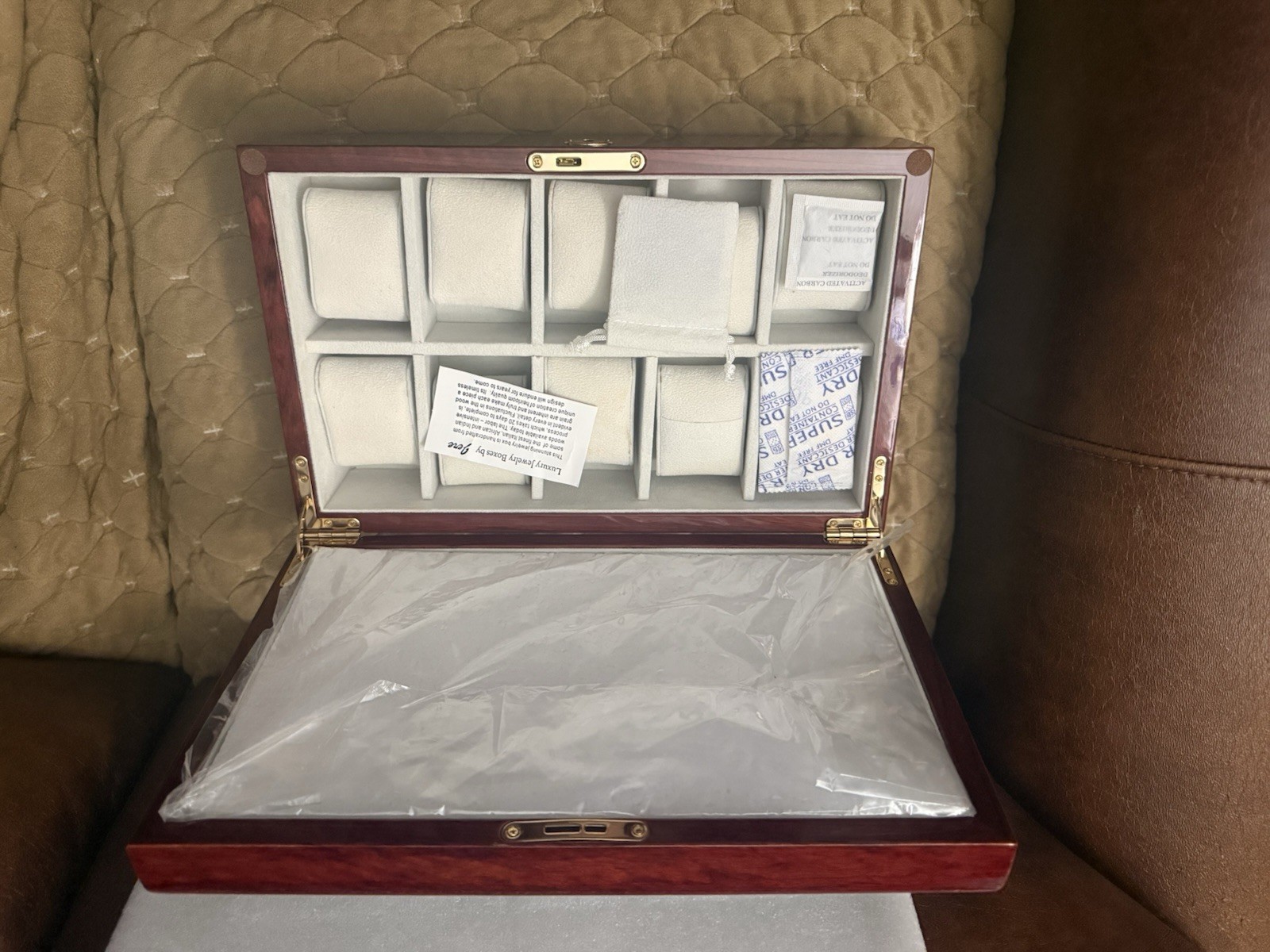 Rosewood Watch Case with Glass Lid – Luxury Giftware By Jere JWC112