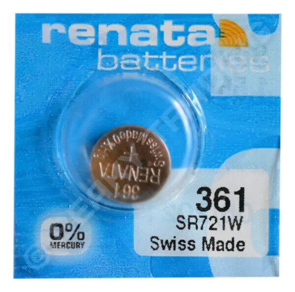 20 Renata 361 Watch Batteries SR721W 0% MERCURY SWISS MADE