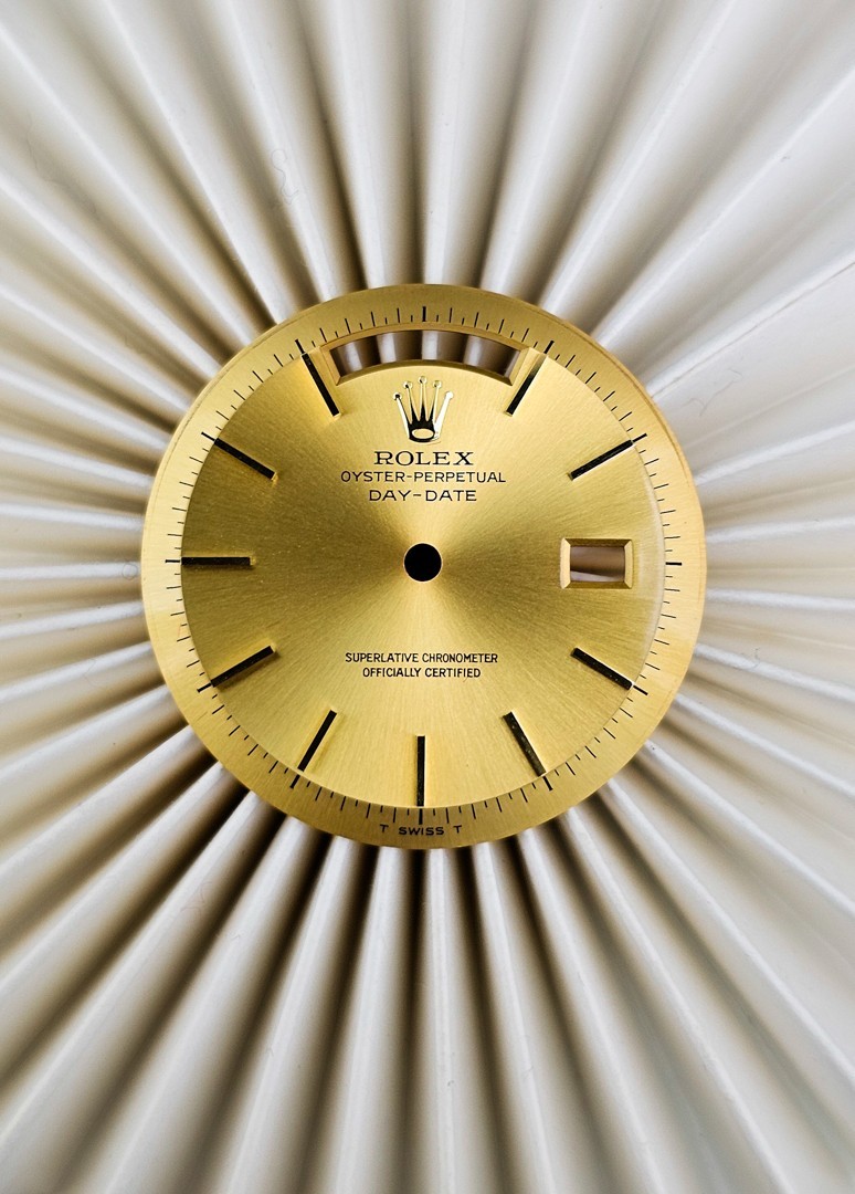 Rolex Golden Day-Date dial without tritium, suitable Ref. 1803 – Plastic Glass
