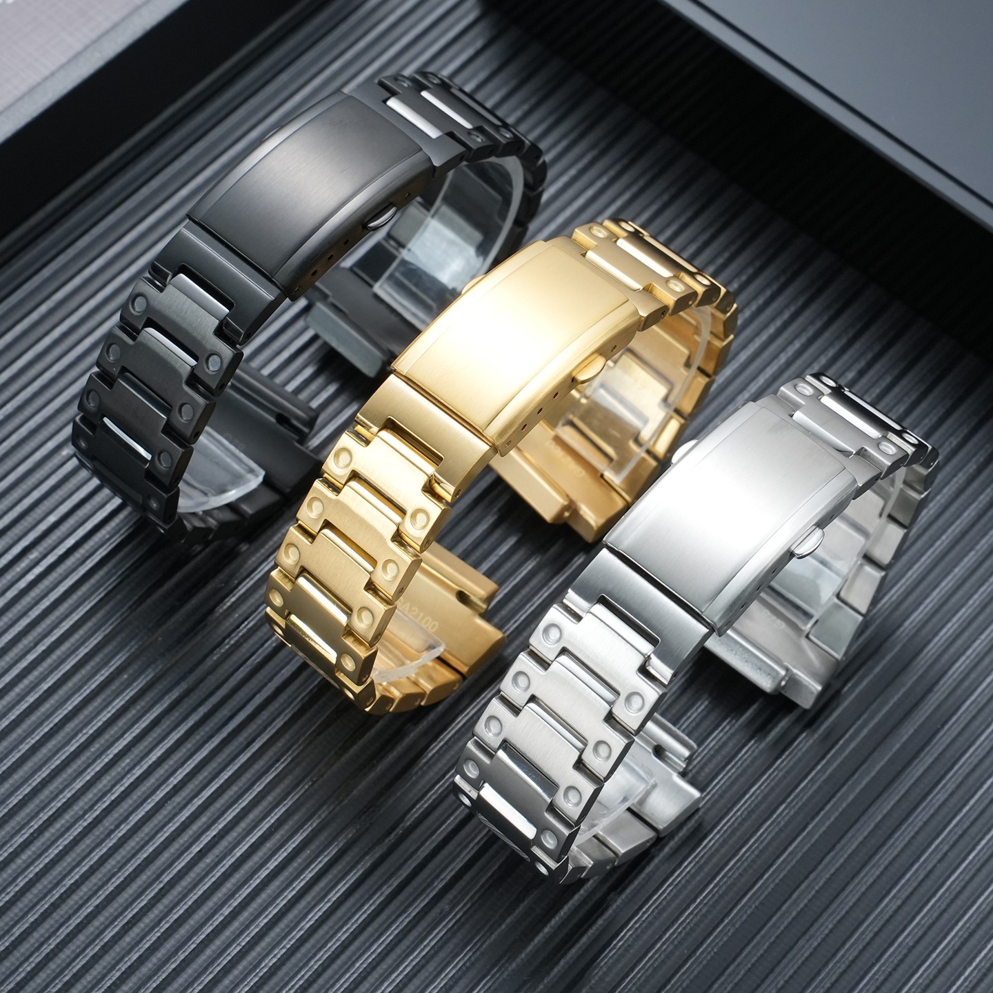 For CASIO GA-2100/GA2110/GA-B2100 Stainless Steel Watch Band Casioak Metal Case