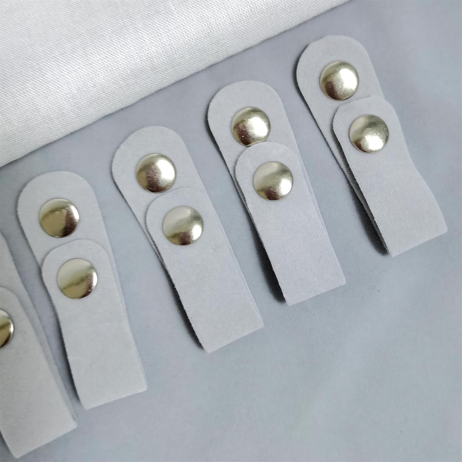 Portable Jewelry Roll Necklace Travel Storage Displays Holder 16 Chain Grey