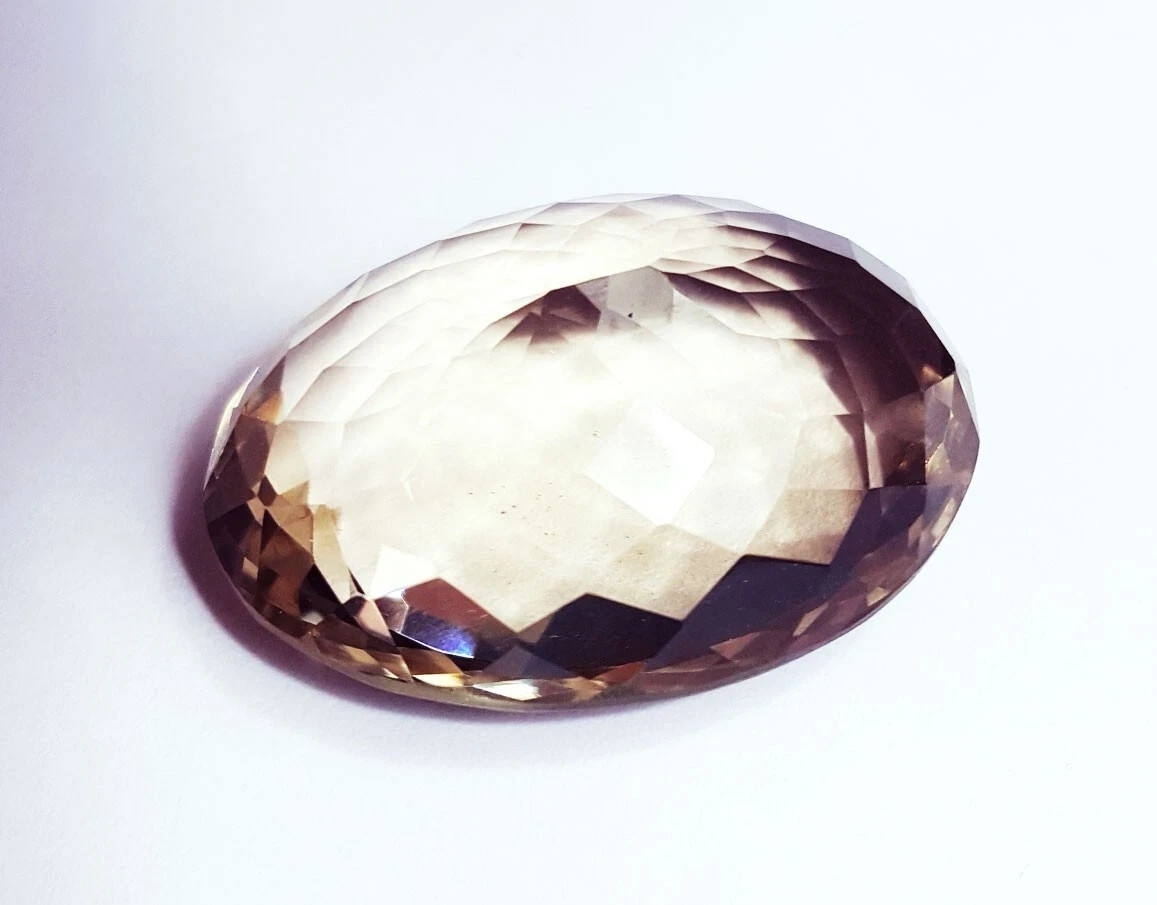 Loose Gemstone Natural Brazilian Smoky Quartz 66.40 Ct Certified With Free Gift