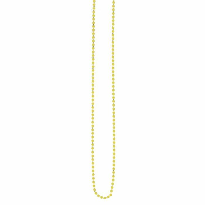 2.2mm Oval Mirror Chain Necklace Real 14K Yellow Gold