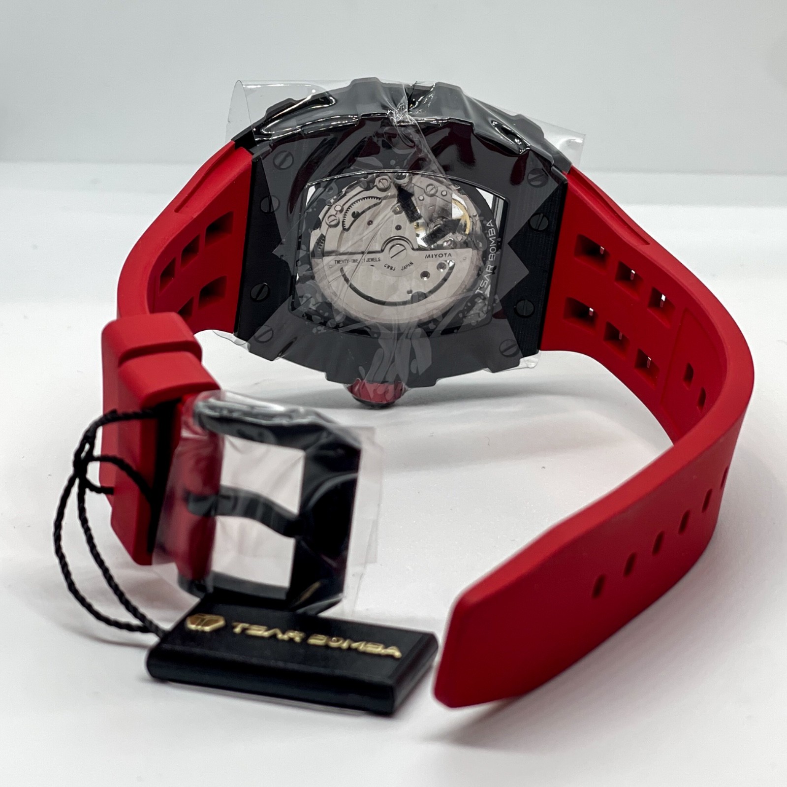 Tsar Bomba Elemental-Carbon Fiber Automatic Passion Red Watch – TB8208CF-39