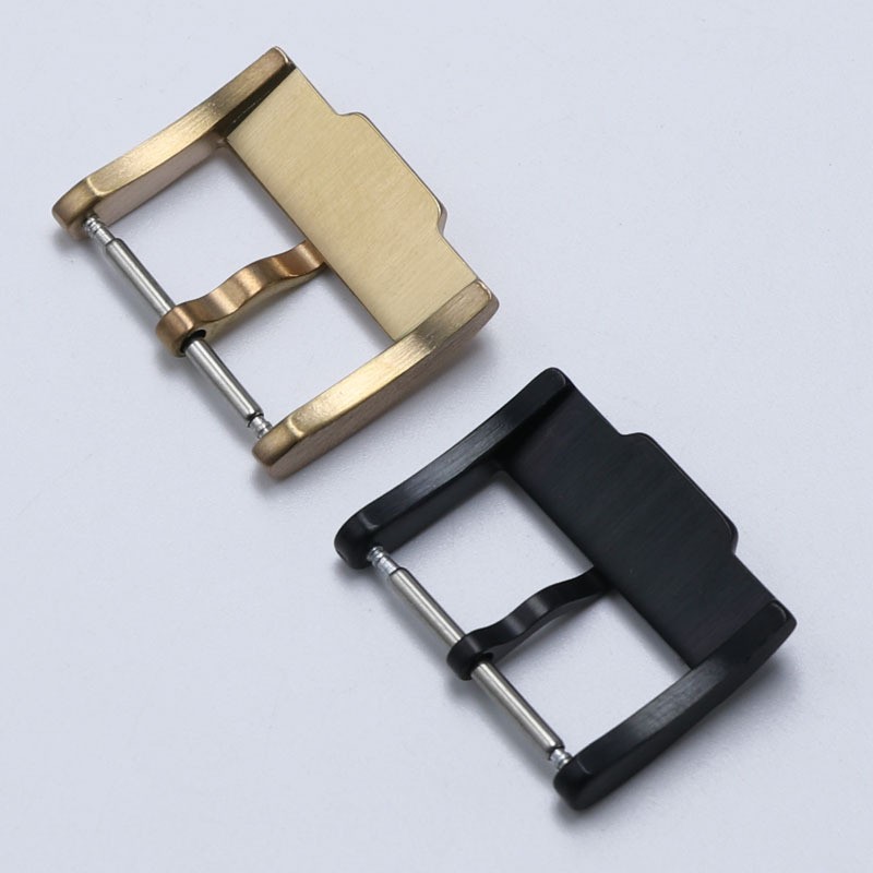 Quality 316L Solid Brushed Stainless Steel Watch Clasp Pin Buckle 18mm 20mm 22mm
