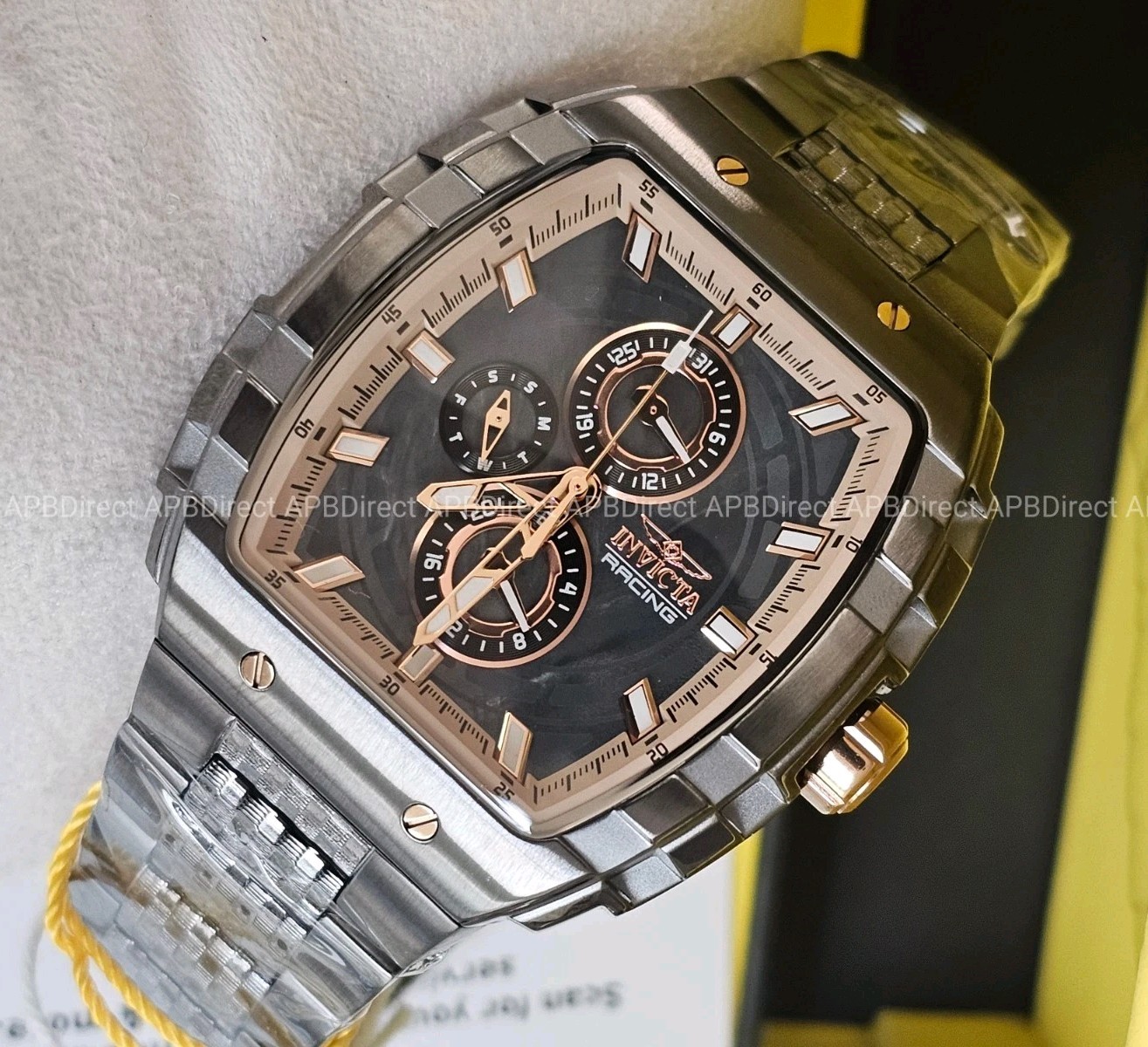 Invicta – S1 Rally – Gunmetal / Rose Gold Multifunction Quartz Mens Watch