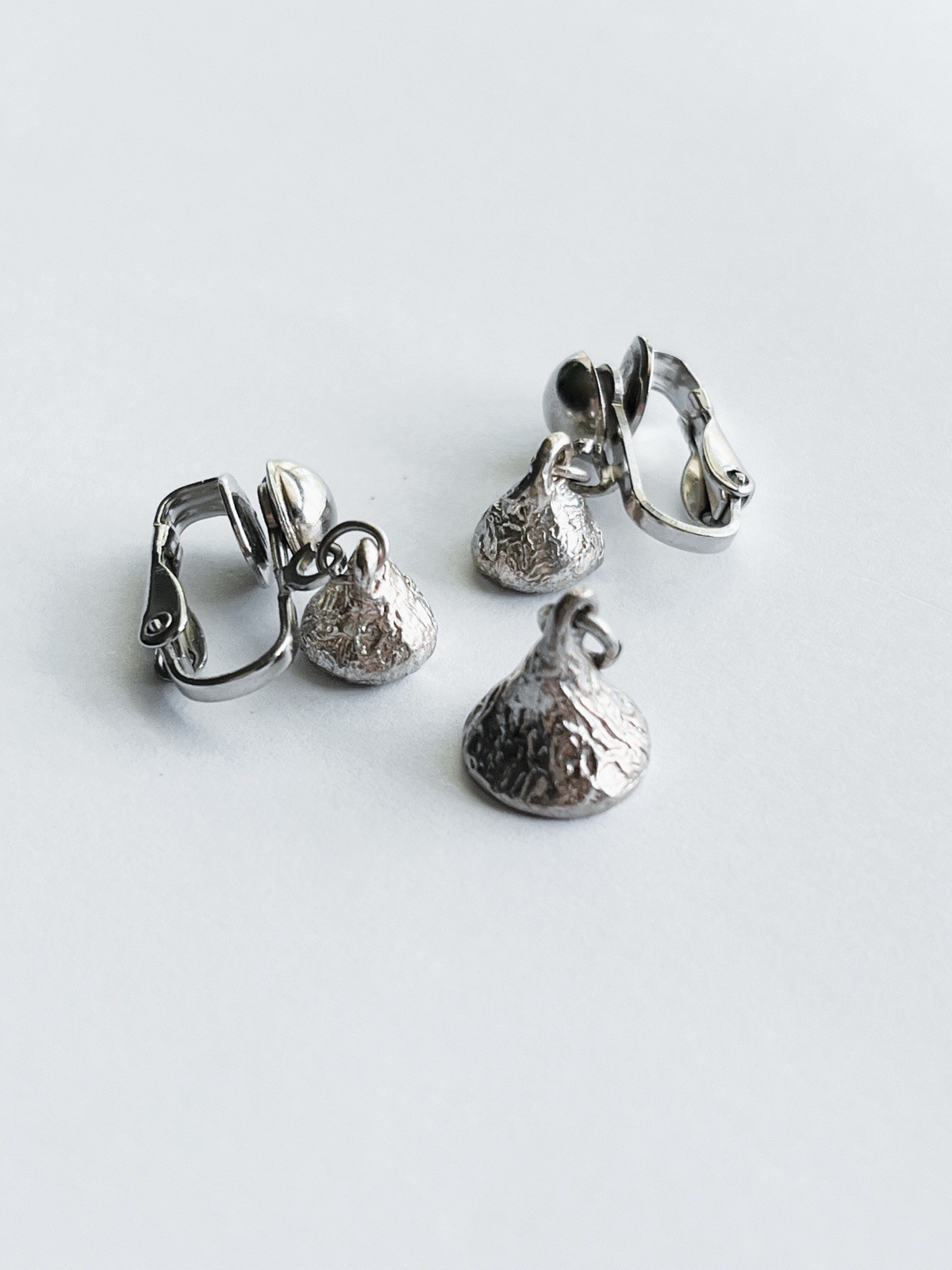JCF Sterling Silver 925 Chocolate Kiss Earrings and Pendant Set