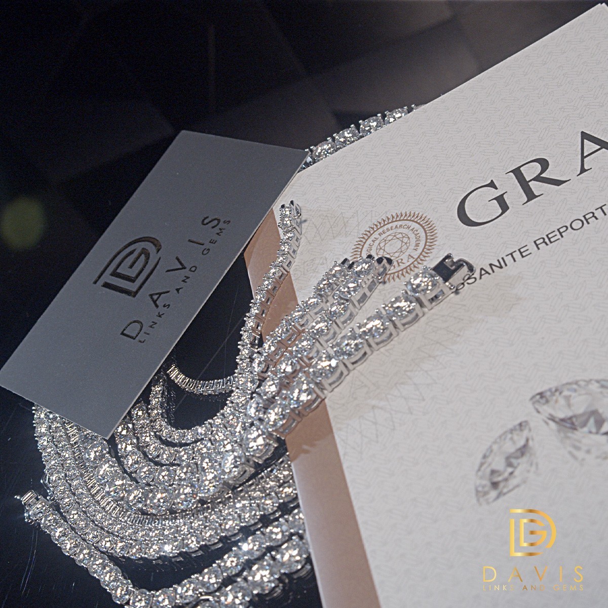 VVS1 MOISSANITE TENNIS CHAINS 925 SILVER 2MM-6.5MM Passes 💎 Tester