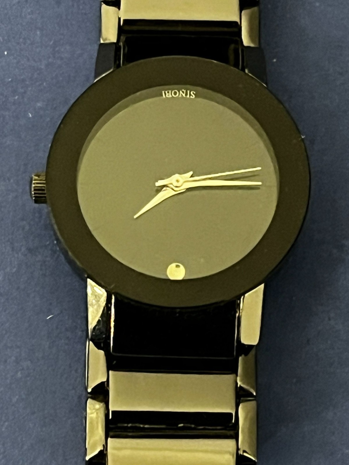 Sinobi S9106L Black Tone Quartz Analog Women’s Watch Sz. 7″ New Battery