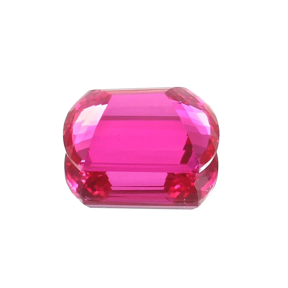 Natural 31.95 Ct Pink Sapphire Faceted Ceylon Fancy Cut Certified Loose Gemstone