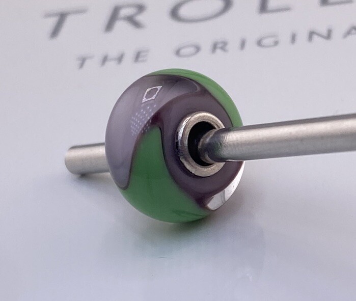 Trollbeads Mint Lavander Armadillo Bead