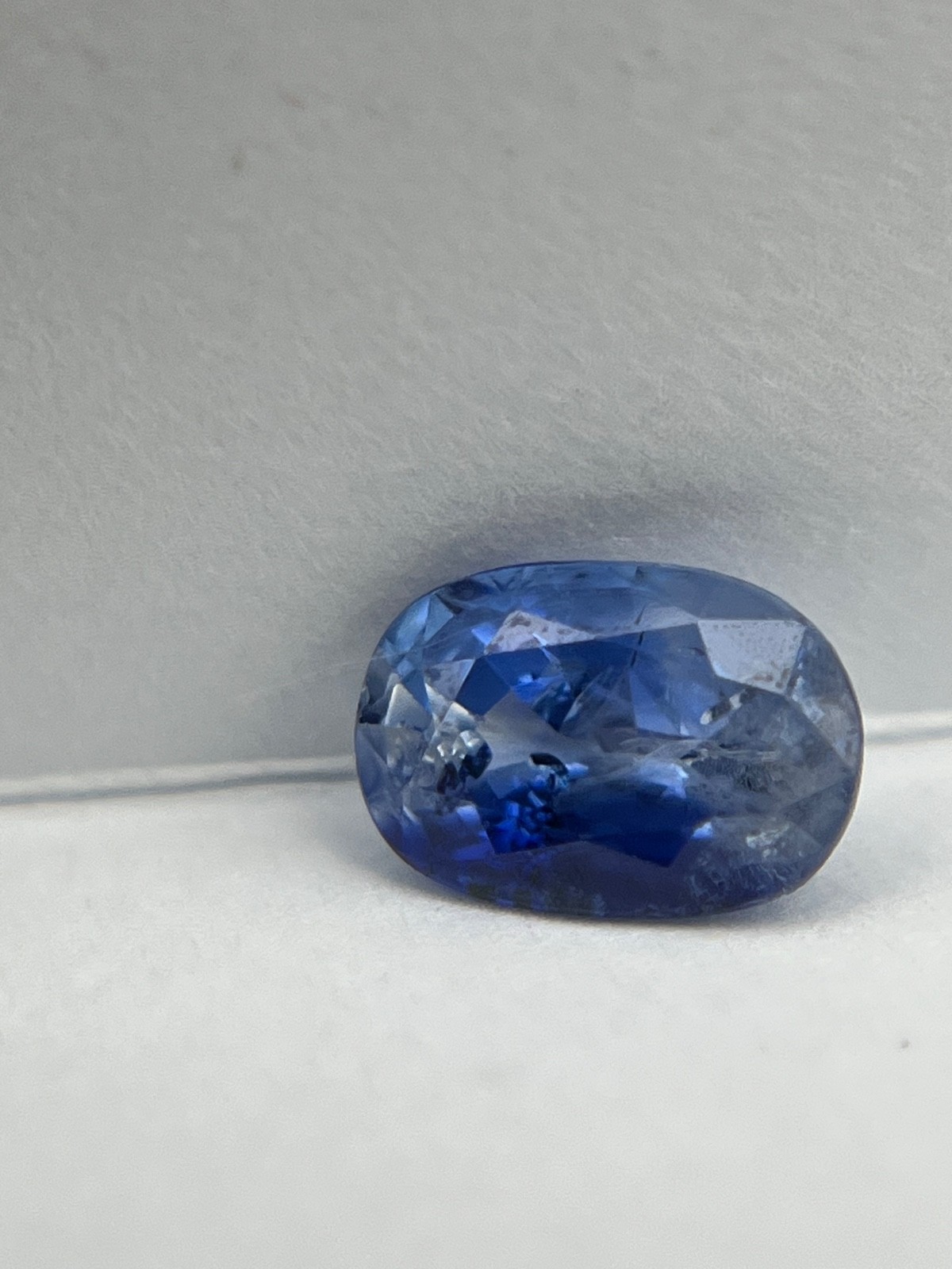 D-13 1.61 Ct Natural Blue Sapphire Oval Cushion Cut Loose Gemstone 7.84×5.37mm