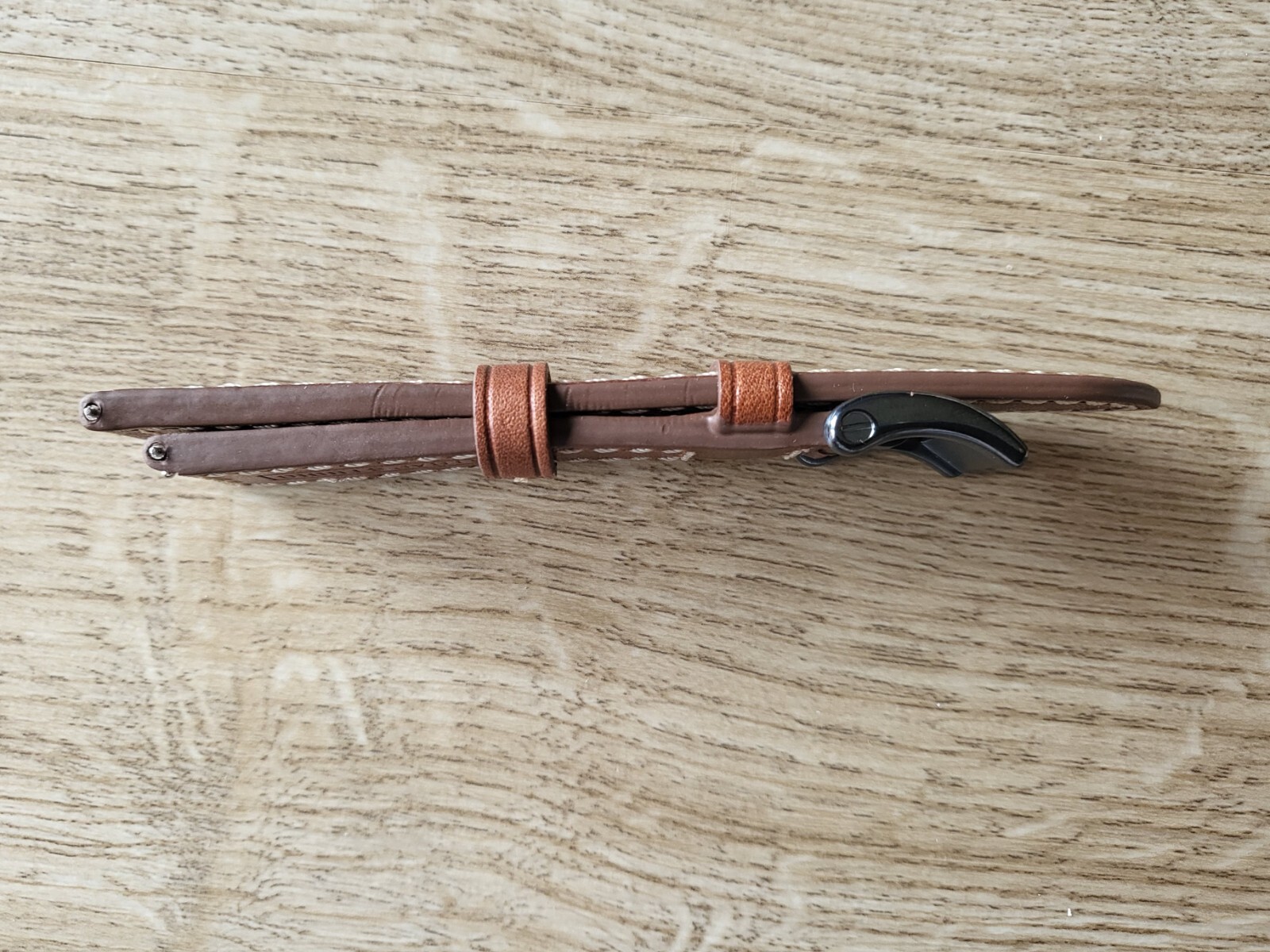 CLASSIC BROWN GENUINE LEATHER WATCH STRAP 22MM EASY FIT HIGH QUALITY SS BUCKLE