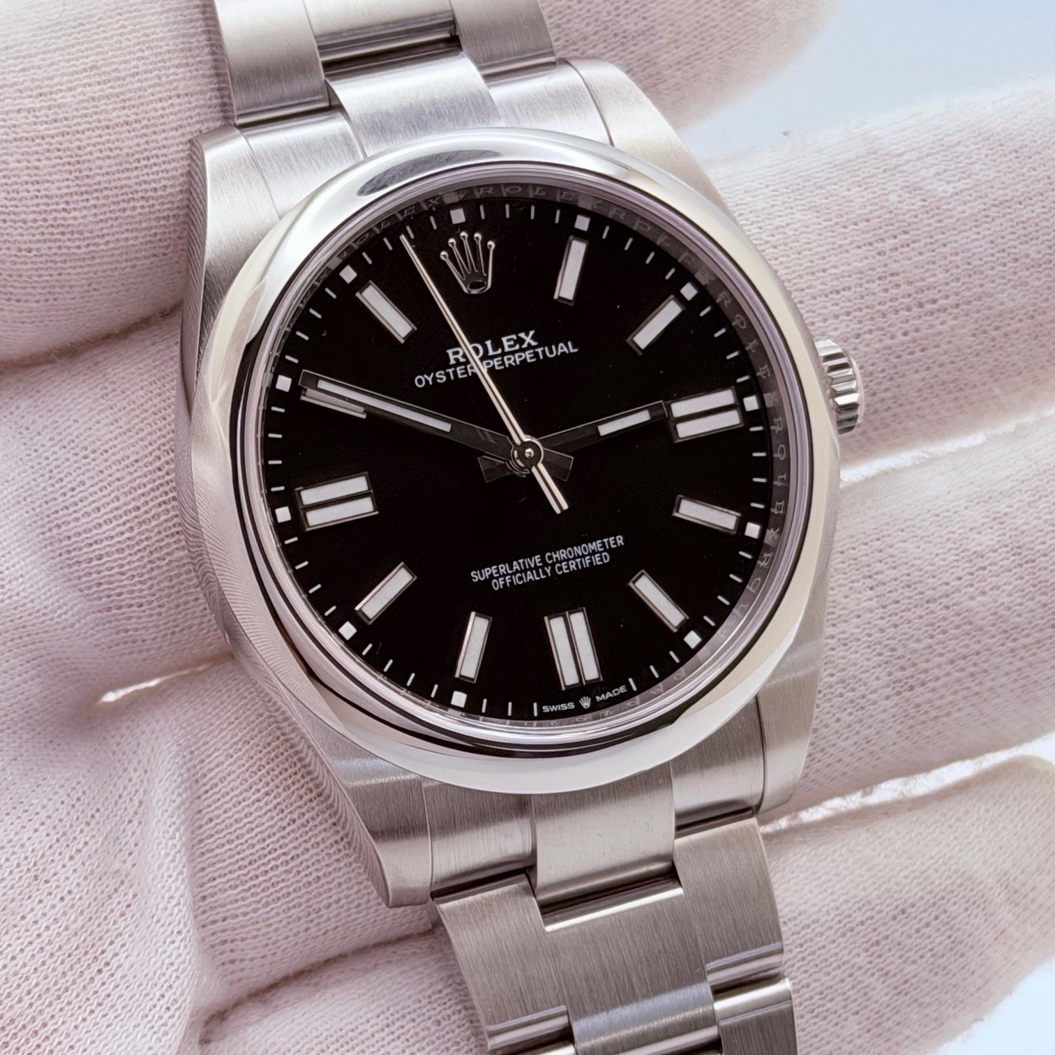 Rolex Oyster Perpetual 124300 41mm Black Dial Stainless Steel Box Papers 2022