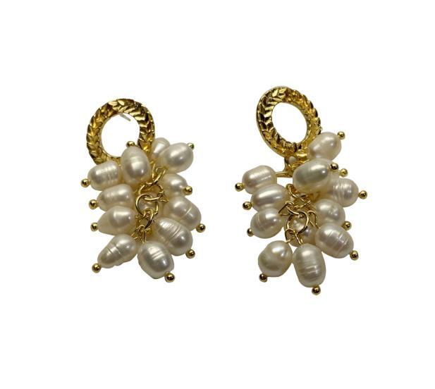 Baroque pearl personality trend, women’s light luxury earrings