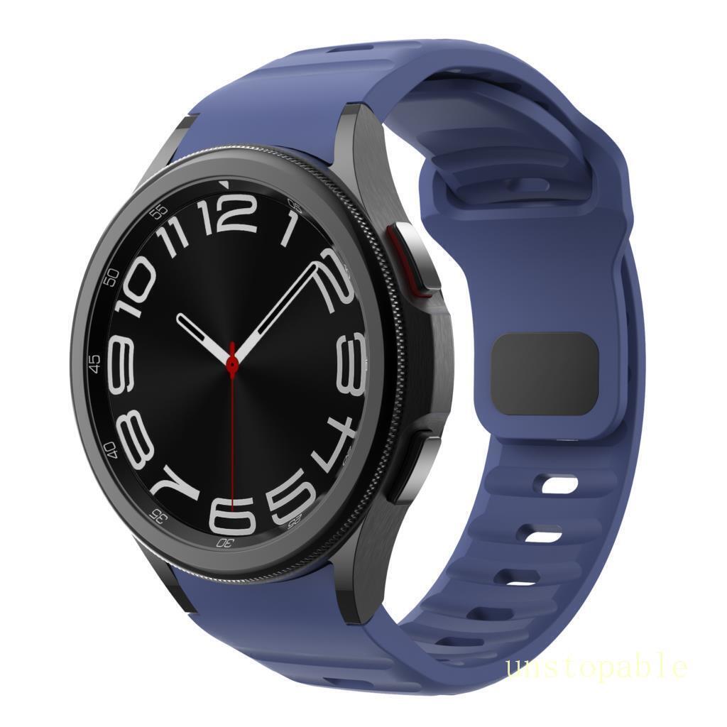 For Samsung Galaxy Watch 4 5 6 7 40/42/44/45/47m Sport Silicone Watch Band Strap