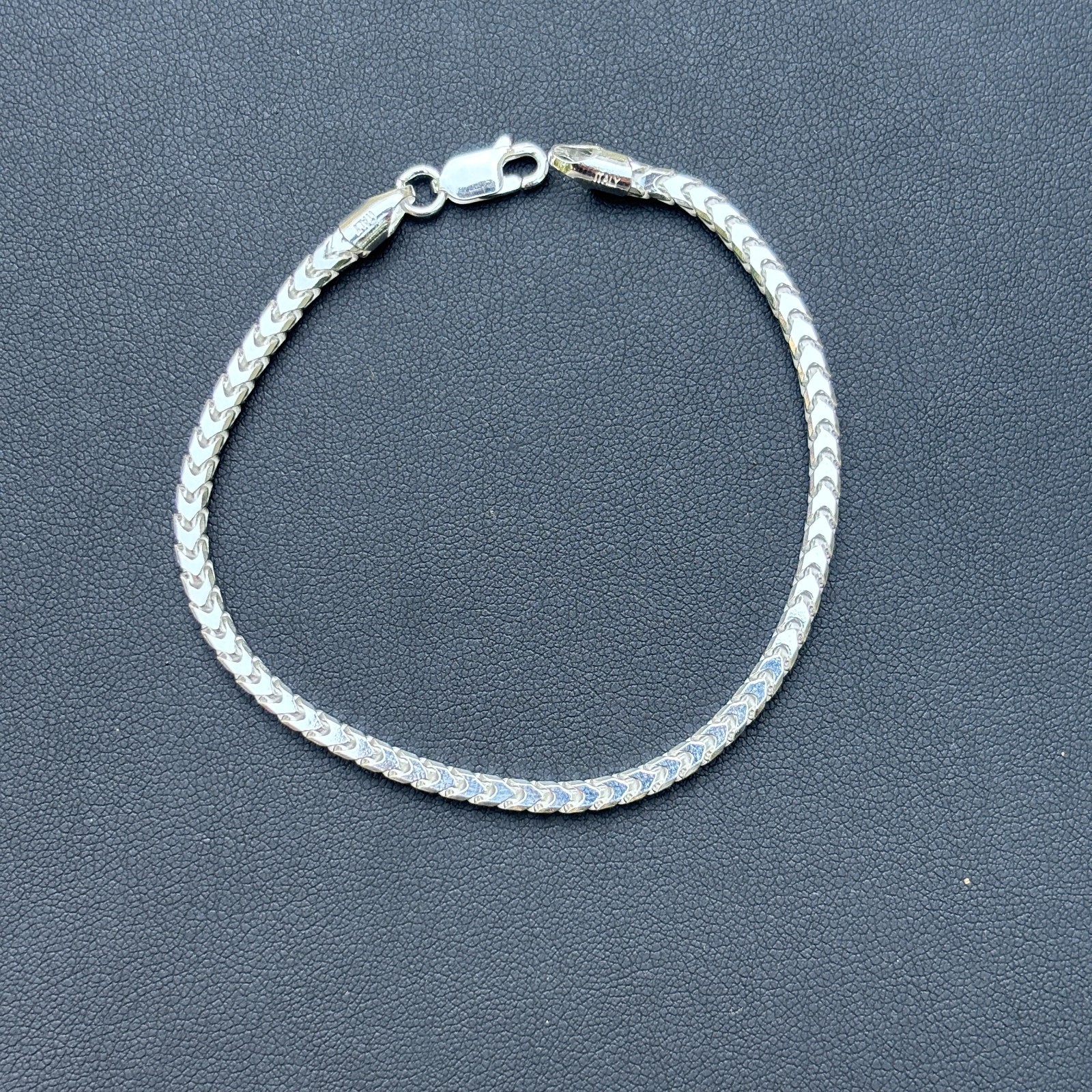 3mm Franco Link Bracelet – Real Solid 925 Sterling Silver Or 14k Gold Vermeil