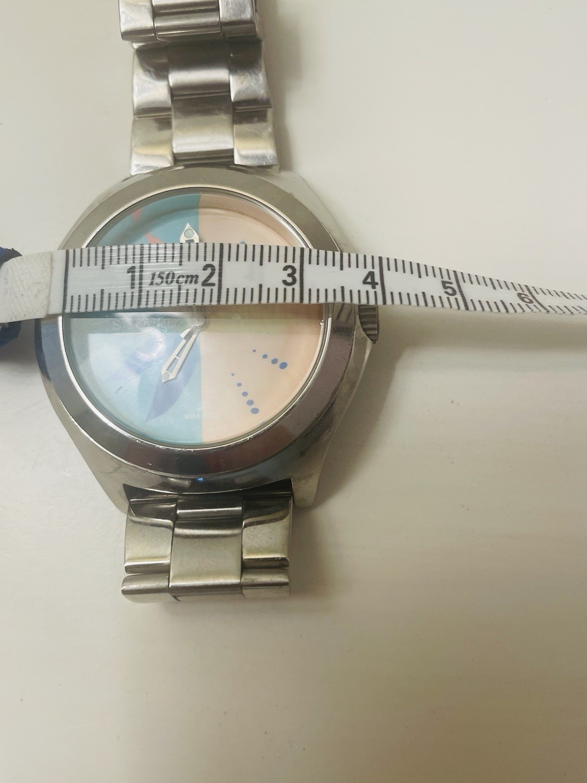 Unisex Watch Round Flower Face by S Square Very Palm Beach Vintage