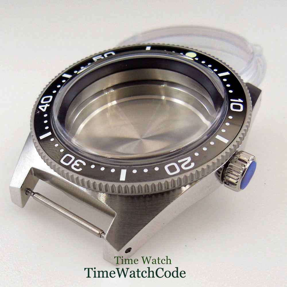 30ATM Diver Watch Case Fit NH35 ETA2824 PT5000 AR Coating Domed Sapphire Glass