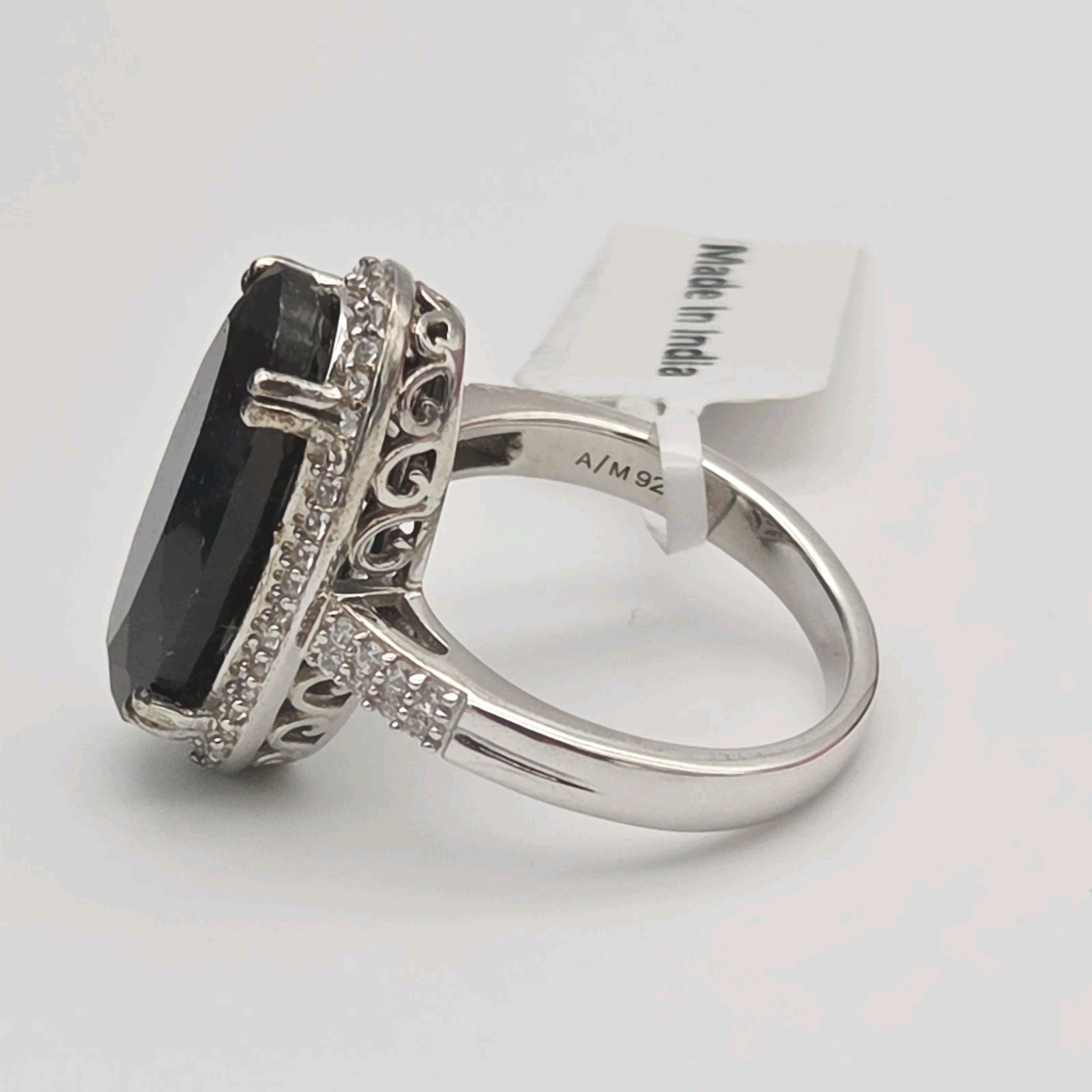 Chuck Clemency GEM TREASURES Sable Sapphire Ring LARGE Designer Evine ShopHQ 925