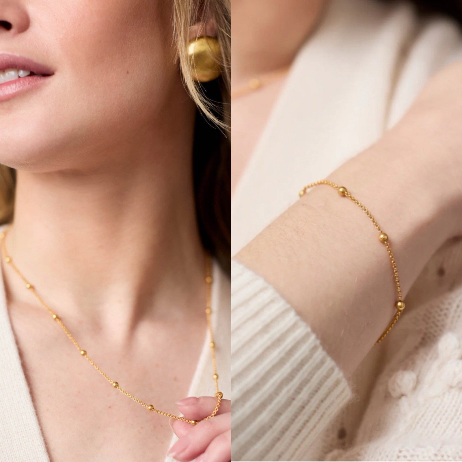 Julie Vos Solars Delicate Necklace And Bracelet