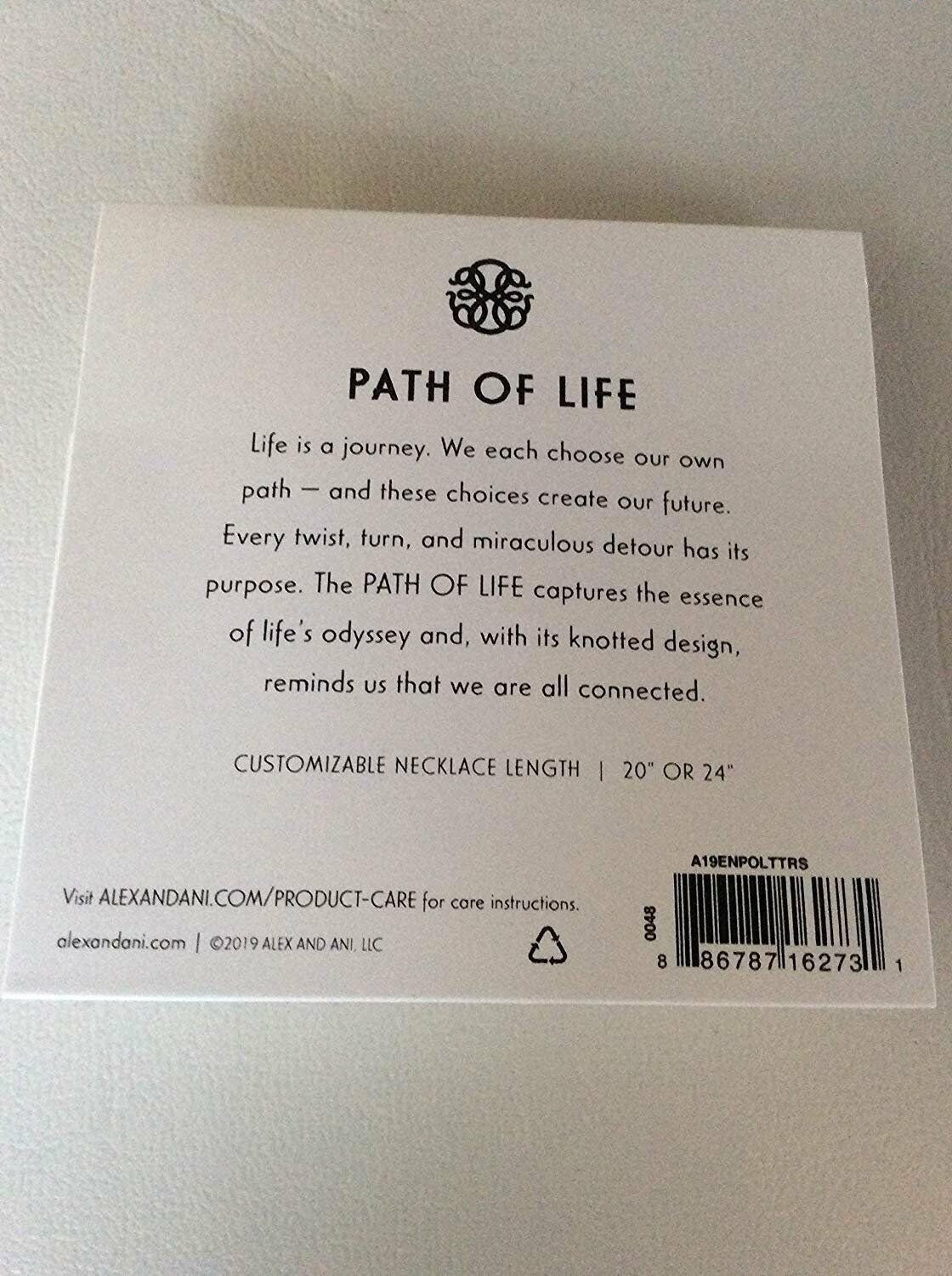 Alex and Ani Path of Life Necklace Two-Tone Rafaelian Silver NWTBC