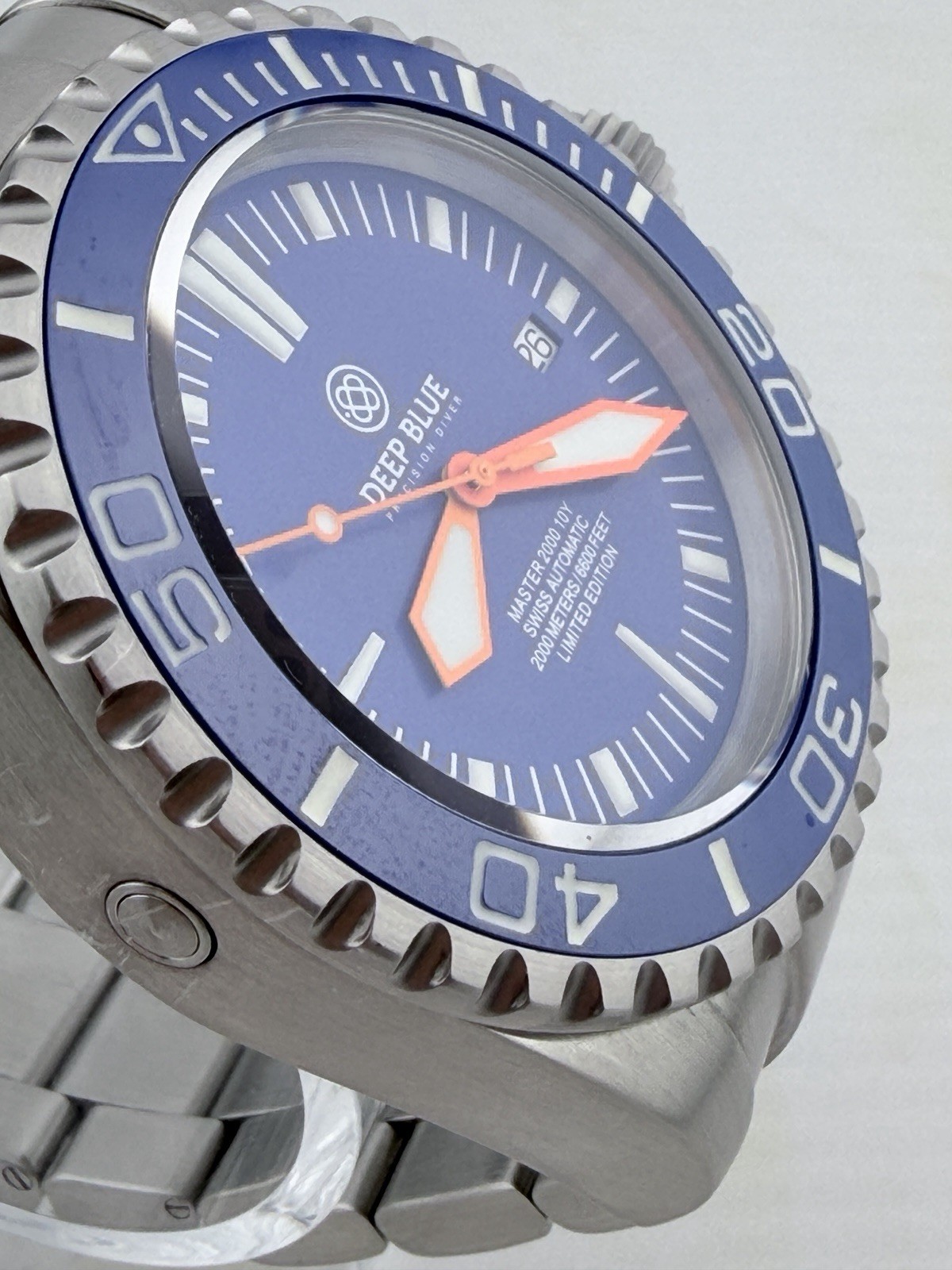 Deep Blue Master 2000 10-Year Anniversary Swiss ETA Auto LE 718/1000 46mm
