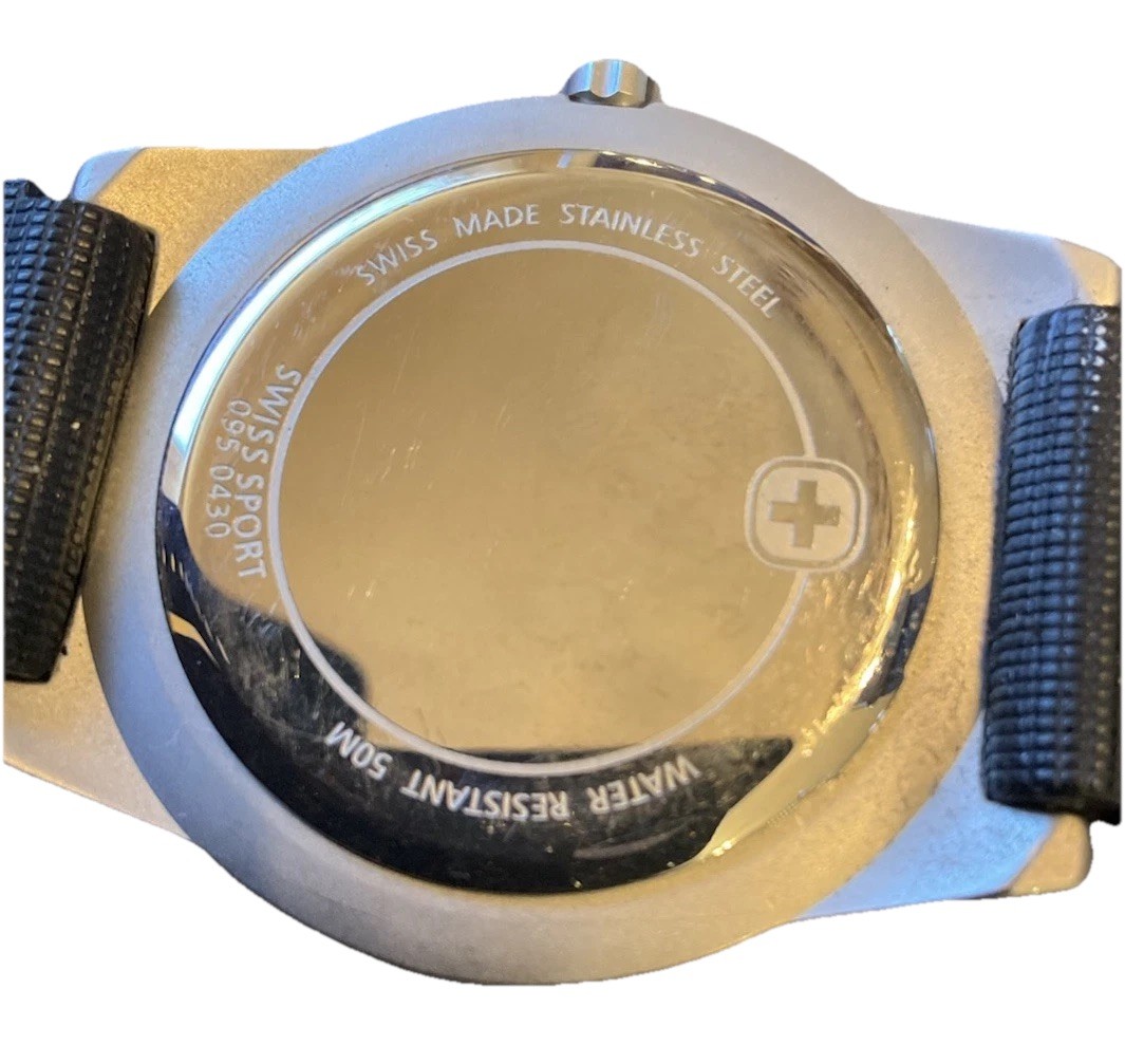 Vintage Swiss Sports Military Field Watch 095.0430 Luminous Dial, Diver Bezel