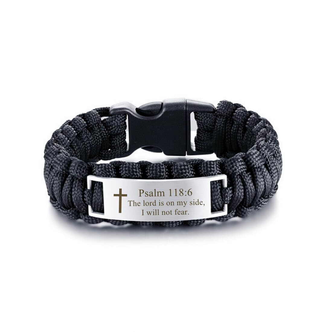 Christian Cross Bible Verse Bracelet Motivational Scripture Faith Wristband