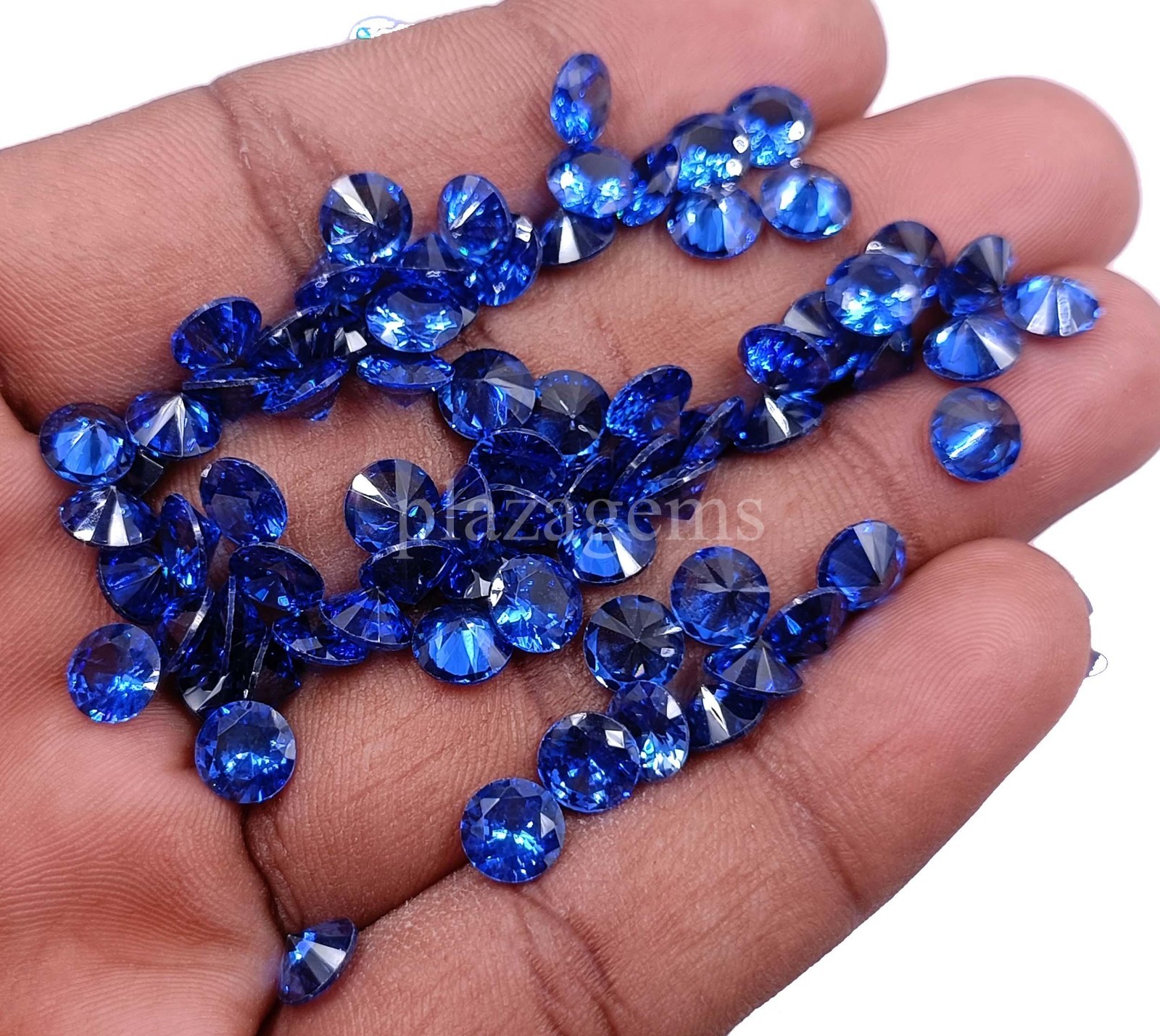 Rare 4 Pcs Natural Blue Sapphire Round Shape EGL Certified Loose Gemstone 5OSP