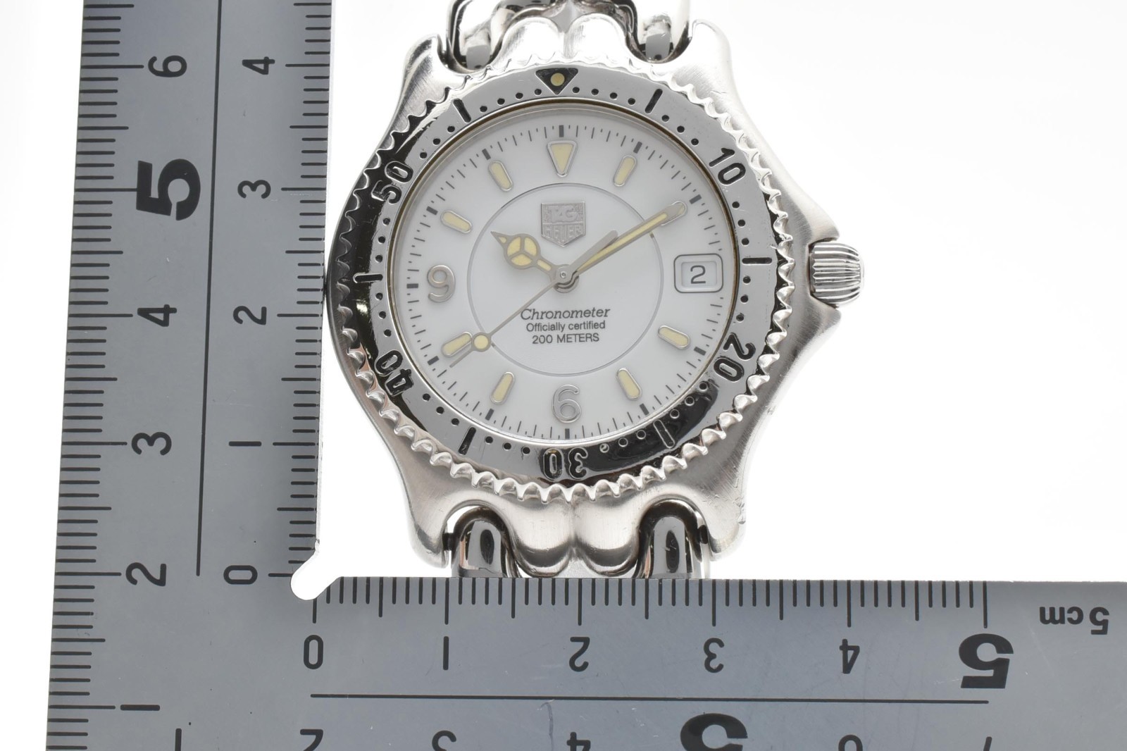 TAG Heuer Chronometer WG5113-P0 Automatic White Dial Men’s Watch JAPAN