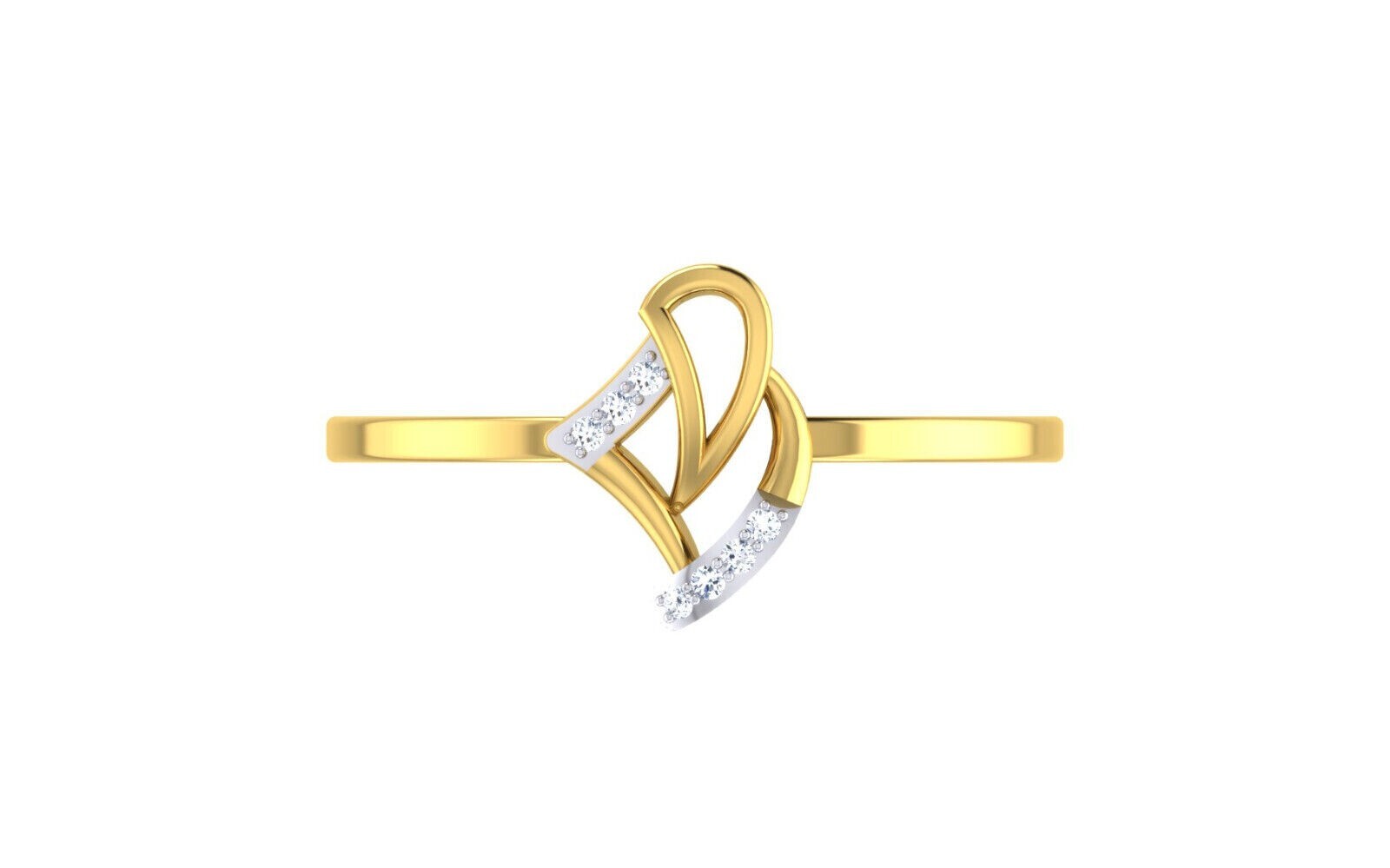 1.00 Ct Round Cut Simulated Diamond Women’s Band Ring 14k Yellow Gold Plated