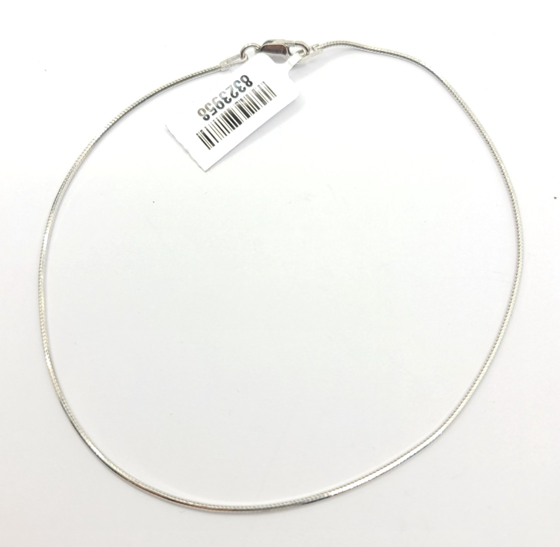 Shop LC Diamond-cut Snake Chain Anklet Sterling Silver (10″) 2.25gr